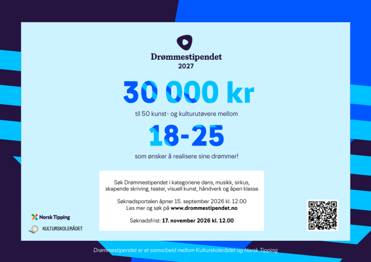 Lenkje til artikkel: Drømmestipendet 2027 - søk nå!
